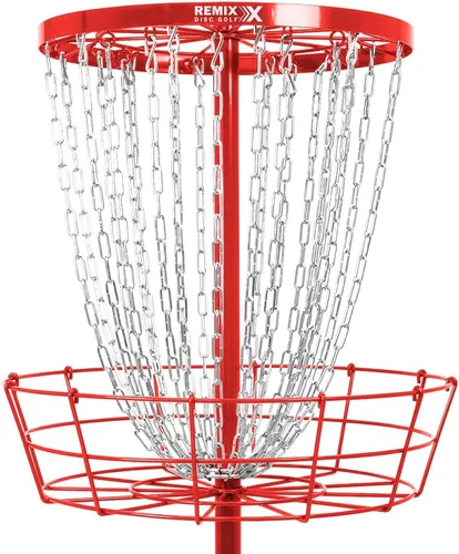 Miniatura 3 de Remix Deluxe Practice Basket for Disc Golf - Choose Your Color and Style Rojo