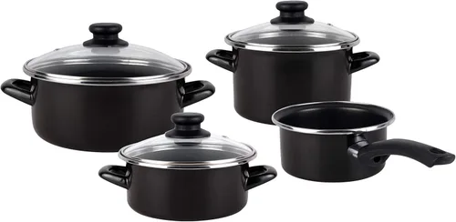 Miniatura 5 de Magefesa 2454140031 – Cocina Bateria ClÃ ¡Acero SICA Kenia 7 Piezas Negro