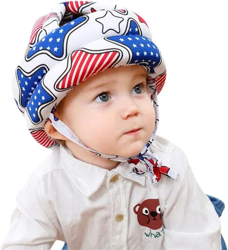 Miniatura 8 de Lindo casco de bebé para bebé, sin golpes, cojín de seguridad para la cabeza, gorro de protección ajustable suave para la cabeza de los niños, gorro