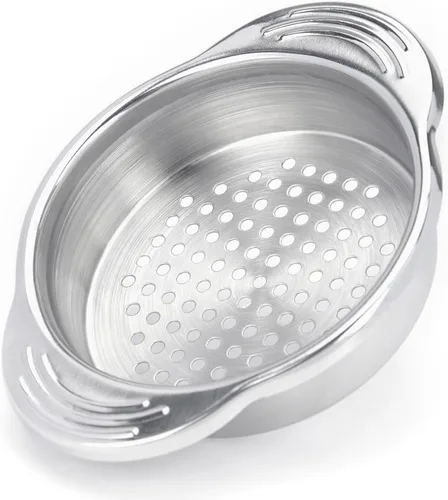 Prensa coladora de atún, colador de latas de atún de acero inoxidable de grado alimenticio para atunes de tamaño regular y cuello ancho, paquete de 1