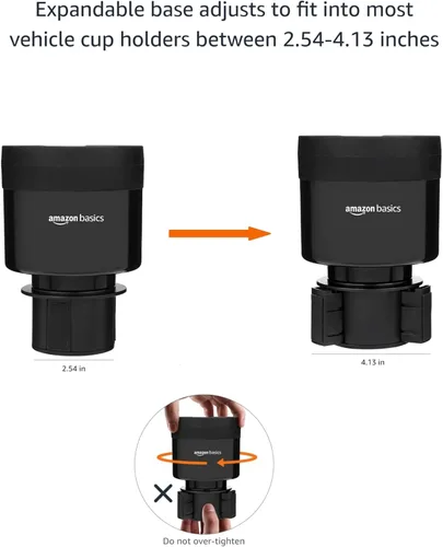 Miniatura 5 de Amazon Basics Adaptador expansor para portavasos de con base ajustable