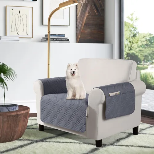 Miniatura 40 de TAOCOCO Fundas de sofá impermeables extragrandes para mascotas y perros con respaldo antideslizante, fundas para asientos de sofá con bolsillo