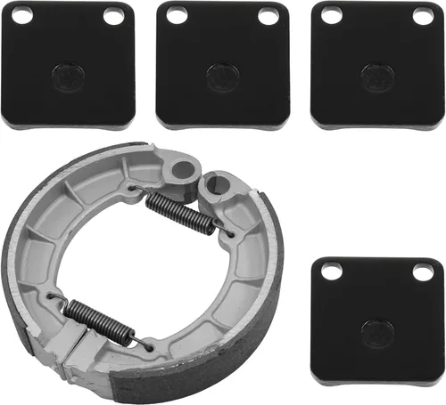 Miniatura 5 de Caltric Pastillas de freno delanteras y zapatas traseras compatibles con Kawasaki Kvf300 Kvf-300 Prairie 300 4X4 1999-2002