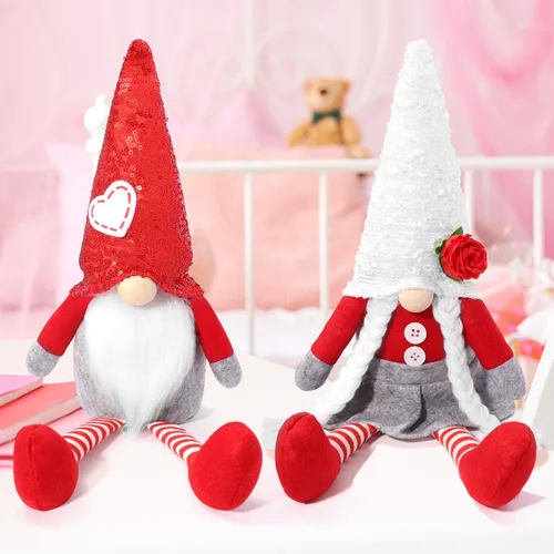 Miniatura 10 de BINSUNS Gnomos de peluche del día de San Patricio, 2 piezas de gnomos verdes irlandeses Tomte, muñeco de gnomos para decoración del día de San