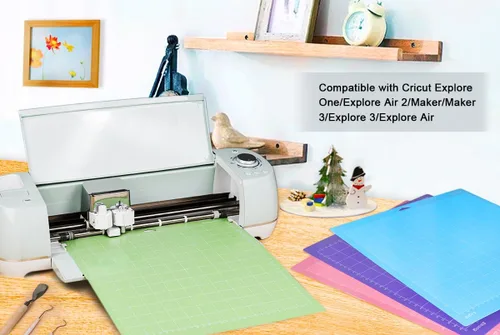 Miniatura 4 de Gwybkq Paquete de 24 alfombrillas de corte variedad y agarre ligero, 12 x 12 pulgadas, compatibles con Cricut Maker 3/Maker/Explore 3/Air 2/Air/One