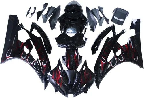 Miniatura 19 de Nardo gris carenado apto para Yamaha 2006 2007 YZF R6 inyección ABS plásticos carrocería kit cuerpo cuerpo cuerpo trabajo 06 07 YZF-R6