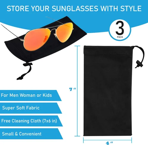 Miniatura 3 de Funda para gafas de sol y funda para teléfono con cierre de cordón