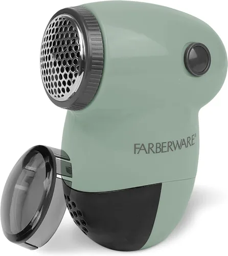 Miniatura 9 de Farberware - Afeitadora de tela grande para quitar pelusas, funciona con pilas, con cuchillas triples para ropa, afeitadora de suéter para quitar