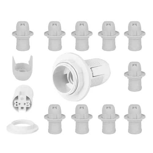 Miniatura 11 de 6 unids por paquete E14 LED bombilla portalámparas retenedor anillos y adaptador de repuesto Candelabro Candelabro lámpara zócalo
