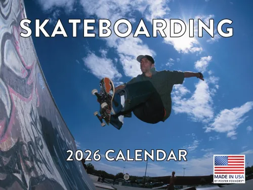 Miniatura 15 de Calendario de deportes de aventura al aire libre, calendario mensual de pared 2026, 12 meses, fabricado en Estados Unidos