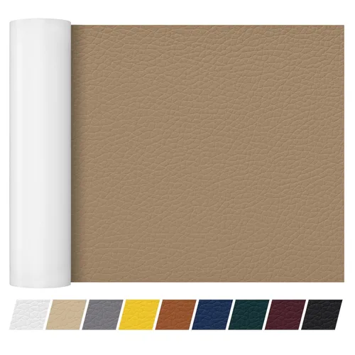 Miniatura 57 de Cinta de parche de reparación de cuero de 4 x 60 pulgadas, cinta autoadhesiva fuerte para muebles, sofás, sillones, asientos de automóvil, armarios