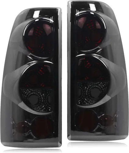Luz trasera compatible con Chevy Silverado 1999-2006 1500 2500 3500 2007 Classic, 1999-2002 GMC Sierra 1500 2500 3500 luces traseras laterales para