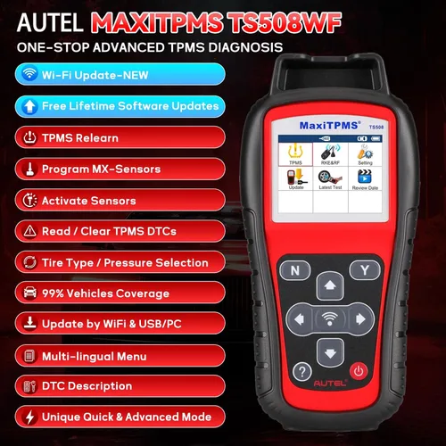 Miniatura 2 de Autel MaxiTPMS TS508WF Herramienta de programación TPMS Actualización de TS501 Pro TS408S Activar/Relearn Autel TPMS Sensores, lectura/borrar código
