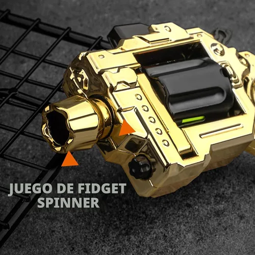 Miniatura 5 de Juguetes de Metal para Girar para Adultos Pistola: Fidget Spinner Juguetes de Girar Geniales para Hombres Anillo de Spinner para Alivio del Estrés