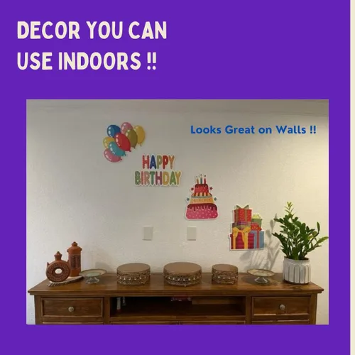 Miniatura 4 de Yard Expressions - Letrero de feliz cumpleaños con estacas para el patio, fácil de instalar, letrero grande de cumpleaños impermeable de 16