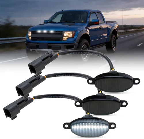 Miniatura 2 de Lentes ahumadas xenón blanco LED Rapter luces para Ford F150 SVT Rapter Pick Up 2010-2014 Ford Rapter Pick Up 2017-2019 Ford Rapter Pick Up