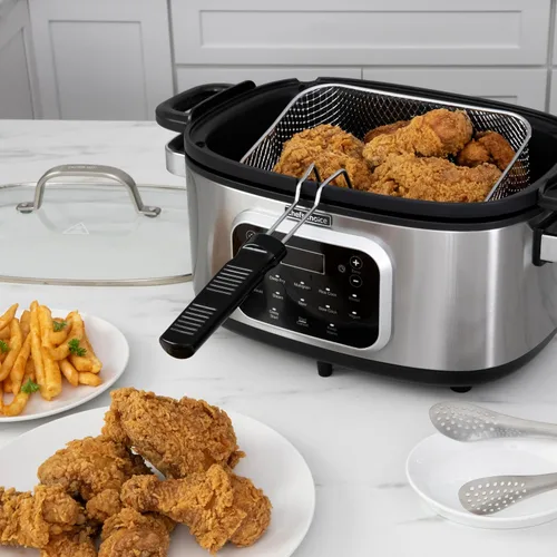 Miniatura 3 de Chef'sChoice Multicooker, recipiente antiadherente multiusos de gran capacidad de 6 cuartos y control de temperatura variable con mantener el calor