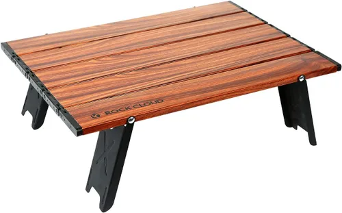 Miniatura 10 de Rock Cloud Mesa de Playa Plegable de Aluminio Ultraligera Ajustable en Altura, Mesa de Camping Portátil Mini