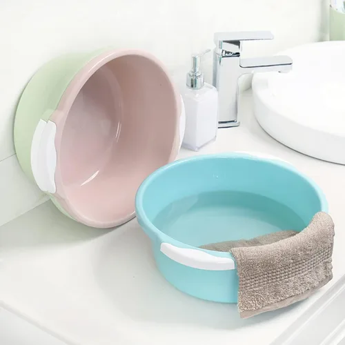 Miniatura 6 de Cubo de pie de remojo bañera de 2 piezas tamaño lavabo de pie de plástico verde baño lavado hogar medio simple bañera de remojo
