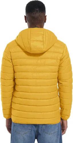 Miniatura 3 de MAGCOMSEN Chaqueta acolchada ligera con capucha para hombre, con cremallera completa, resistente al agua, acolchada, con forro