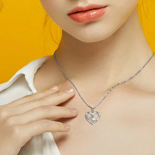 Miniatura 4 de PEIMKO Regalos de bautismo para niñas, collar con colgante de cruz con texto en inglés "I am a Child of GodGod", plata de ley 925, regalos