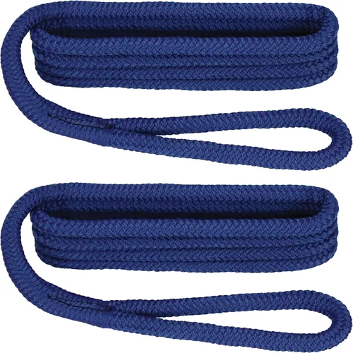 Miniatura 6 de Extreme Max 3006.2168 BoatTector Premium Línea de Guardabarros de Nailon de Doble Trenza Paquete de Valor de 2 - 3/8" x 6', Negro