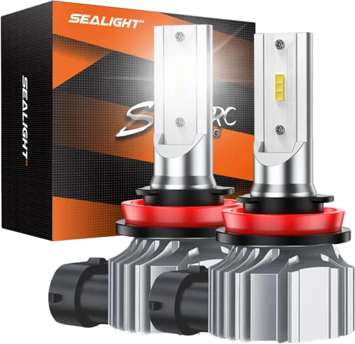 Miniatura 12 de SEALIGHT Bombilla antiniebla 9005, paquete combinado, blanco superbrillante de 6500 K, instalación Plug and Play, diseño sin ventilador, luces