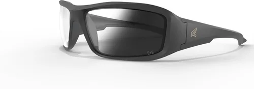 EDGE Brazeau - Lentes de seguridad antideslizantes, resistentes a impactos y arañazos, 99.9% de protección UV, clasificación ANSI Z87 Marco negro