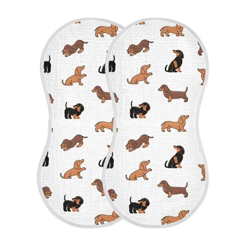 Miniatura 14 de Juego de 1 paños de muselina para bebé, suaves y absorbentes, con estampado de vaca, baberos, toalla facial para niños recién nacidos, 22 x 11 Vaca