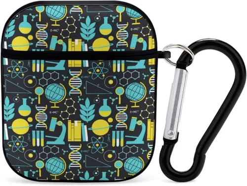 Miniatura 12 de Funda protectora de silicona compatible con AirPods 2 y 1 (camuflaje militar de camuflaje frío)