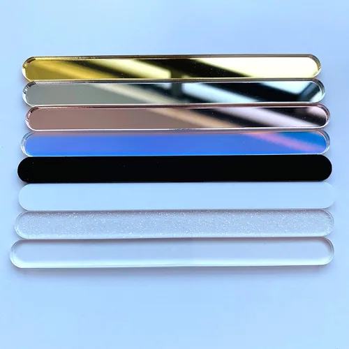 Miniatura 5 de 20 palitos acrílicos para helado de helado y manzana (transparente)