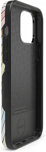 Miniatura 9 de Casely Funda para iPhone 13 Pro Ride The Wave Forro de arcoíris pastel Diseño protector audaz Compatible con MagSafe
