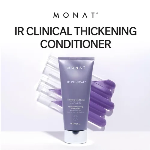 Miniatura 3 de MONAT Acondicionador de engrosamiento clínico IR – Acondicionador vegano para adelgazar el cabello con romero y menta – Reparación y acción
