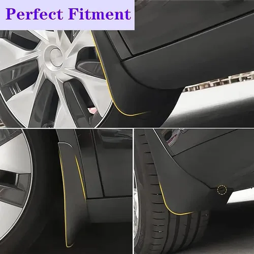 Miniatura 3 de Guardabarros de coche para Kia Picanto 2011-2018 Molded Personalizado Delantero y Trasero Guardabarros Guardabarros Kit de 4 Piezas Accesorios