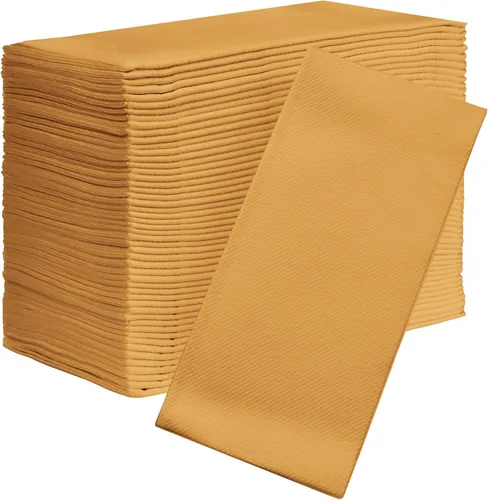 Miniatura 24 de Servilletas de papel AMERICAN HOMESTEAD - Servilletas de papel desechables tipo lino azul claro - Servilletas de mesa de calidad de restaurante