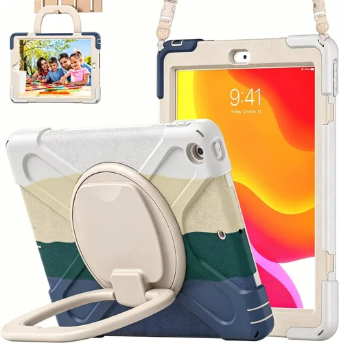 Miniatura 22 de Funda para iPad de 10.2 pulgadas de 9ª generación 2021 / 8ª generación 2020 / 7ª 2019, funda a prueba de golpes para niños con protector