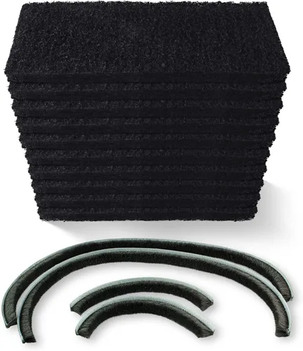 PET STANDARD Filtros de carbono de repuesto y 1 juego de tiras de sellado de repuesto compatibles con la caja de arena autolimpiante para gatos