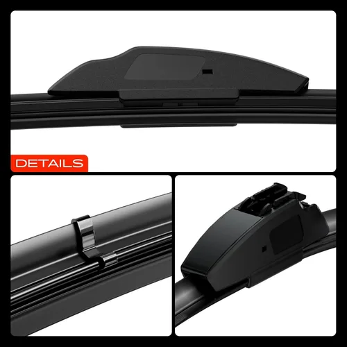 Miniatura 9 de A-Premium Limpiaparabrisas de 24 + 17 pulgadas compatible con Honda Accord 2023-2024, se adapta a brazo de limpiaparabrisas con gancho J