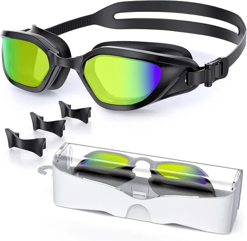 Miniatura 14 de Gafas de Natación, Gafas de Natación Unisex para Adultos Anti Niebla Anti UV Sin Fugas Visión Amplia para Hombres Mujeres Jóvenes