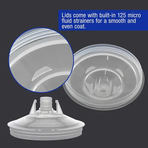 Miniatura 4 de Master Paint System MPS - Juego de 40 revestimientos desechables para pistola de pintura y sistema de tapas, paquete de 40