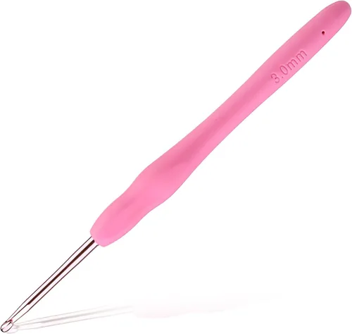 Miniatura 19 de Gancho de ganchillo ergonómico de 2 mm, agujas de ganchillo para tejer, agujas de tejer lisas para manualidades DIY, gran regalo para mujeres