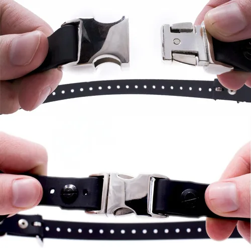 Miniatura 4 de Collar para perro Educator con cierre rápido y correa elástica, Biothane, impermeable y resistente al olor, fácil de conectar y desconectar