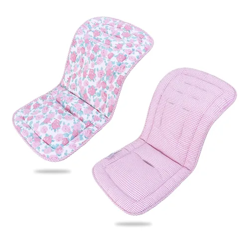 Miniatura 29 de Cojín para Carrito de Bebé, Colchoneta Silla Paseo Universal Transpirable, Cojín para Sillas de Paseo 100% Algodón, 34x78cm 1 Paquete