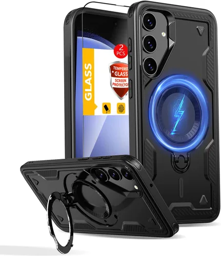 Miniatura 123 de Funda magnética para Google Pixel 9A compatible con cargador inalámbrico MagSafe, para Pixel 9A, funda de teléfono integrada de 360 °, con 2