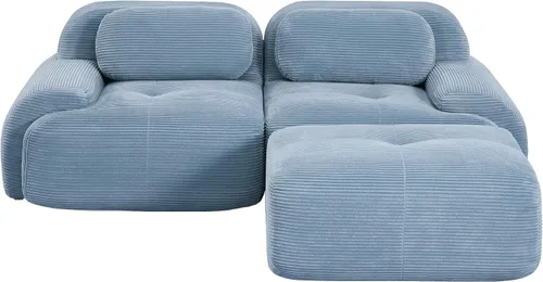 Miniatura 14 de Sofá modular sin hueso comprimido de espuma viscoelástica de 117 pulgadas, sofás seccionales grandes de 3 plazas para sala de estar, sofá modular