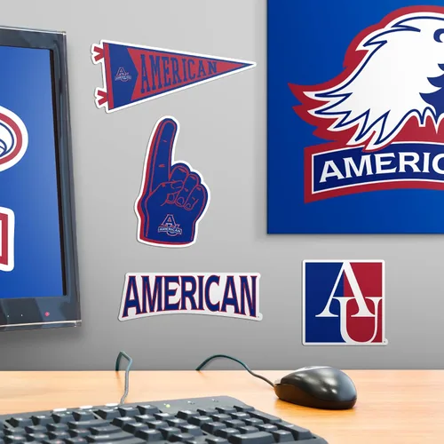 Miniatura 6 de American University Paquete Variado de 10 Calcomanías Grandes de Vinilo de Lujo - Laptop, Botella de Agua, Scrapbooking, Tableta, Monopatín
