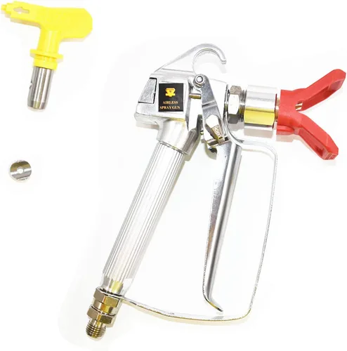 Pistola pulverizadora de alta presión de 3600 PSI con junta giratoria de 517 puntas, pistola de pintura sin aire para rociar en paredes, muebles,