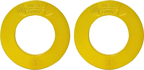 Miniatura 11 de Micro Gainz Calibrated Fractional Weight Plate Set of 2 Plates, Choose Set (.25LB-1.25LB), Designed for Olympic Barbells for Strength Training &