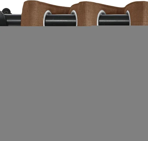 Miniatura 56 de Fcosie Cortinas opacas de lino 100 % opacas de 50 pulgadas de ancho x 63 pulgadas de largo, paneles de cortina con ojales para sala de estar