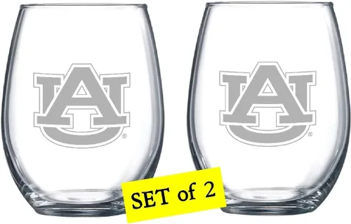 Miniatura 18 de RFSJ Juego de 2 copas de vino o bebidas con logotipo de Satin Frost (Harvard)